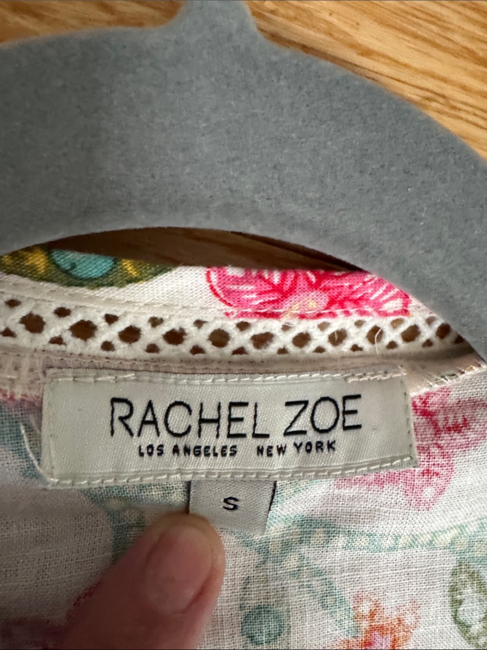 Rachel Zoe Floral Ruffled Wrap top and skit set - Pink & Green Print - Picture 2 of 12